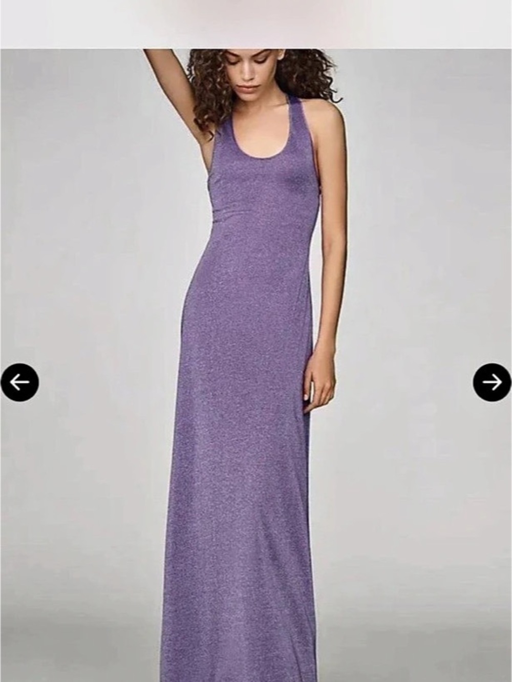 NWT Hansen & Gretel purple lurex dress